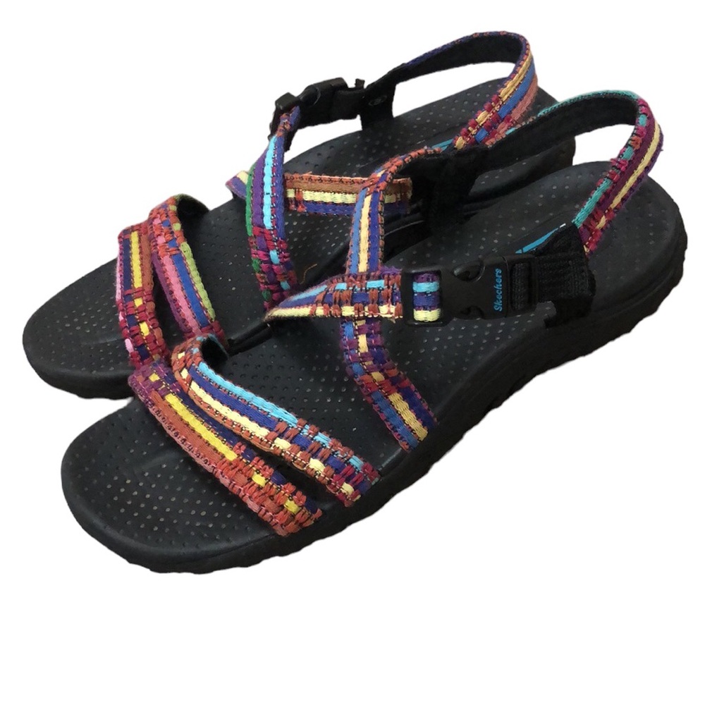 Skechers | Women's Reggae-Sew Me-Boho Woven Strappy Slingback Sandal